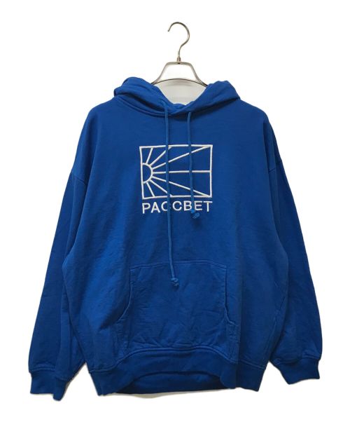 PACCBET（ラスベート）PACCBET (ラスベート) プルオーバーパーカー ブルー サイズ:XLの古着・服飾アイテム