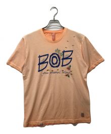 Bob（ボブ）の古着「ボタニカル刺繍ロゴTシャツ」｜オレンジ