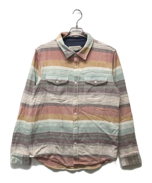 OUTERKNOWN（アウターノーン）OUTERKNOWN (アウターノーン) Blanket Shirt レッド サイズ:Mの古着・服飾アイテム