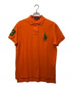 POLO RALPH LAURENポロ・ラルフローレン）の古着「ビッグポニーポロシャツ」｜オレンジ