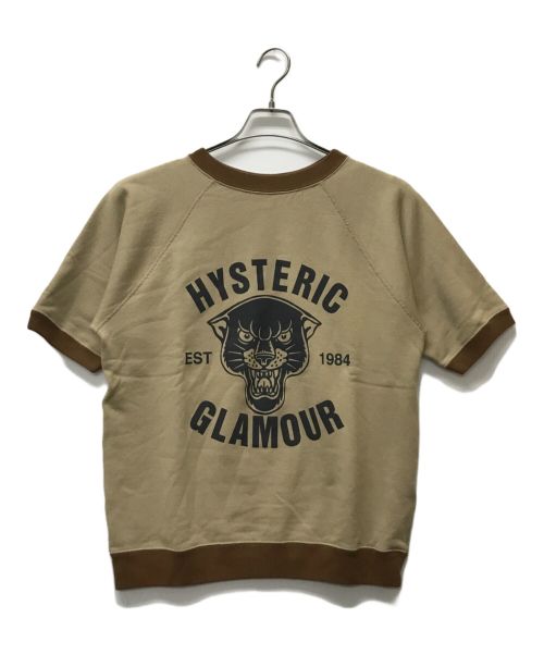 Hysteric Glamour（ヒステリックグラマー）Hysteric Glamour (ヒステリックグラマー) HGブラックパンサートリムスウェット ベージュ サイズ:Mの古着・服飾アイテム