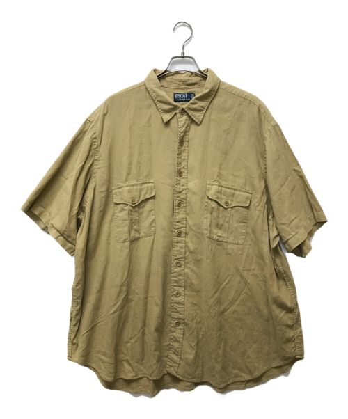 POLO RALPH LAUREN（ポロ・ラルフローレン）POLO RALPH LAUREN (ポロ・ラルフローレン) 半袖ミリタリーシャツ ベージュ サイズ:SIZE 3XBの古着・服飾アイテム