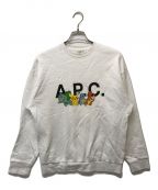 A.P.C.×pokemonアーペーセー×ポケモン）の古着「コラボプリントスウェット」｜ホワイト