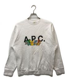 A.P.C.×pokemon（アーペーセー×ポケモン）の古着「コラボプリントスウェット」｜ホワイト