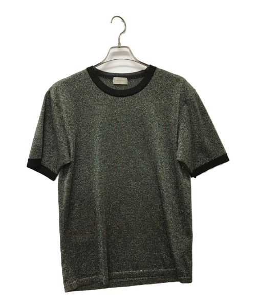 BED J.W. FORD（ベッドフォード）BED J.W. FORD (ベッドフォード) Trim Knitting T-Shirts-Mix ブラック サイズ:size3の古着・服飾アイテム