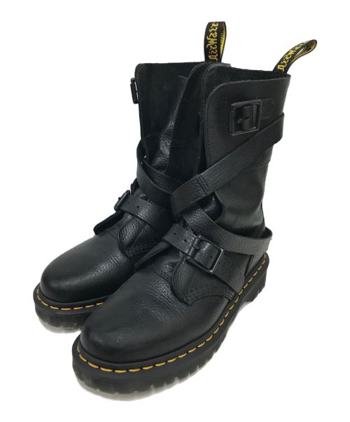 Dr.Martens（ドクターマーチン）Dr.Martens (ドクターマーチン) ビーヴァン バックルストラップブーツ ブラック サイズ: US L 7の古着・服飾アイテム