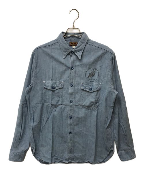 BUZZ RICKSON'S（バズリクソンズ）Buzz Rickson's (バズリクソンズ) シャンブレーシャツ インディゴ サイズ:16-16 1/2の古着・服飾アイテム