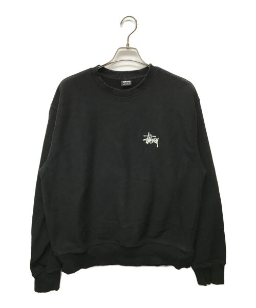 stussy（ステューシー）stussy (ステューシー) ロゴスウェット ブラック サイズ:SIZE Lの古着・服飾アイテム