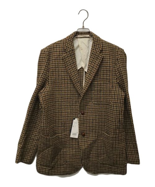 BEAMS PLUS（ビームスプラス）BEAMS PLUS (ビームスプラス) Harris Tweed (ハリスツイード) 3Bジャケット ブラウン サイズ:XL 未使用品の古着・服飾アイテム