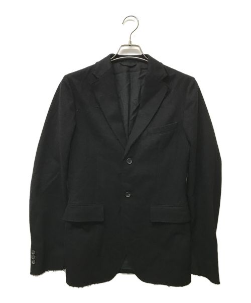 JIL SANDER（ジルサンダー）JIL SANDER (ジルサンダー) ウール 2B カットオフ テーラード ジャケット ブラック サイズ:SIZE 44の古着・服飾アイテム