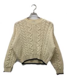 oldderby Knitwear（オールドダービーニットウェア）の古着「ケーブルニット」｜ホワイト