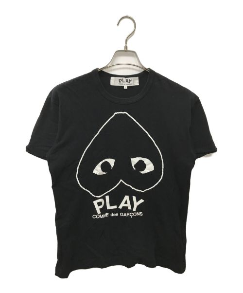 PLAY COMME des GARCONS（プレイ コムデギャルソン）PLAY COMME des GARCONS (プレイ コムデギャルソン) Upside-Down Heart Logo T-Shirt ブラック サイズ:SIZE Lの古着・服飾アイテム