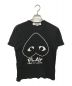 PLAY COMME des GARCONS（プレイ コムデギャルソン）の古着「Upside-Down Heart Logo T-Shirt」｜ブラック