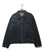 stussyステューシー）の古着「SS-Link Zip Work Jacket」｜インディゴ