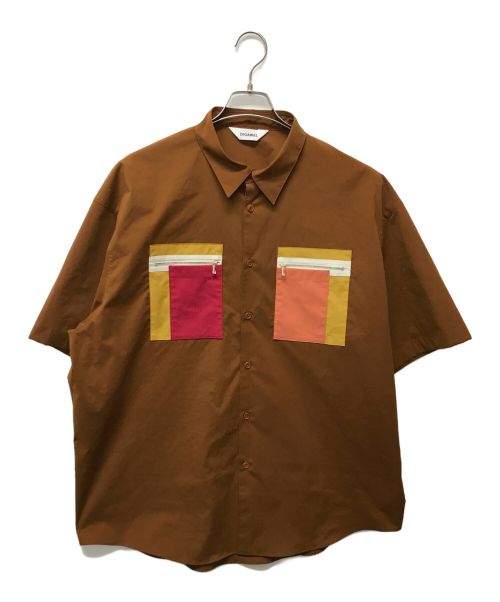 digawel（ディガウェル）digawel (ディガウェル) Oversized S/S Shirt ブラウン サイズ:SIZE 1の古着・服飾アイテム