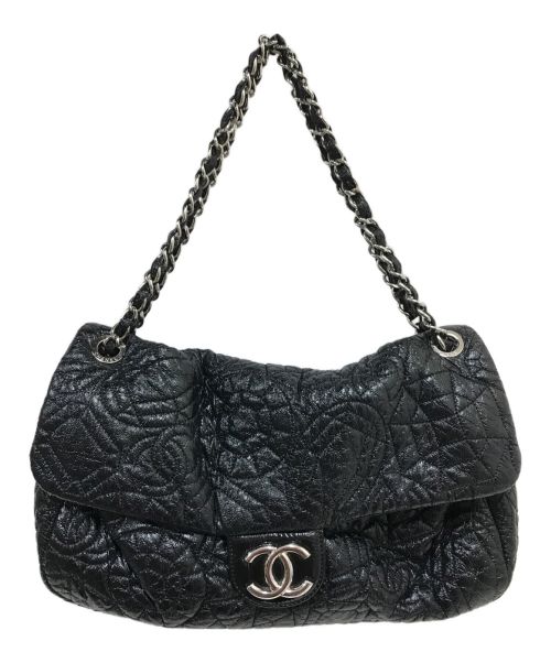 CHANEL（シャネル）CHANEL (シャネル) 2WAYパテントレザーココマークチェーンショルダーバッグ ブラックの古着・服飾アイテム