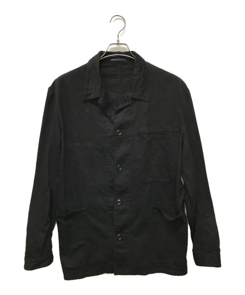 Yohji Yamamoto pour homme（ヨウジヤマモト プールオム）Yohji Yamamoto pour homme (ヨウジヤマモト プールオム) スタッフプリントワークジャケット ブラック サイズ:SIZE 3の古着・服飾アイテム