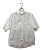 AURALEEオーラリー）の古着「WASHED FINX TWILL HALF SLEEVED BIG SHIRTS」｜ホワイト