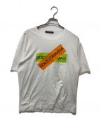 DOLCE & GABBANAドルチェ＆ガッバーナ）の古着「ロゴテーププリントTシャツ」｜ホワイト