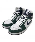 NIKEナイキ）の古着「WMNS AIR JORDAN 1 MID NAVY/GREEN」｜グリーン