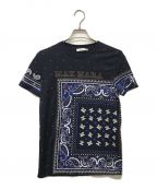 MaxMaraマックスマーラ）の古着「ORESTE PRINTED T-SHIRT」｜ネイビー