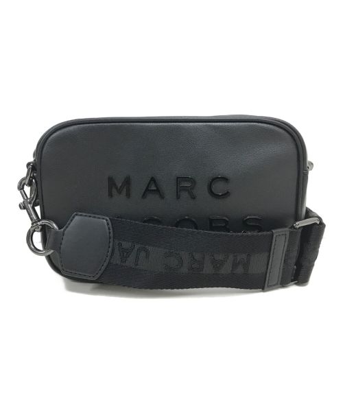 MARC JACOBS（マークジェイコブス）MARC JACOBS (マークジェイコブス) レザーショルダーバッグ ブラックの古着・服飾アイテム