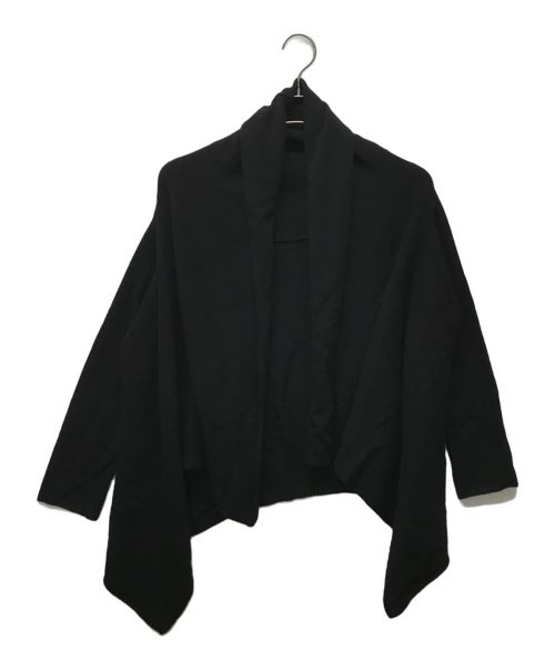 yohji yamamoto+noir（ヨウジヤマモトプリュスノアール）yohji yamamoto+Noir (ヨウジヤマモトプリュスノアール) トッパーロングカーディガン ブラック サイズ:2の古着・服飾アイテム