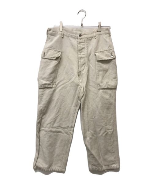 HEUGN（ユーゲン）HEUGN (ユーゲン) Linen Gordon TROUSER036 アイボリー サイズ:2の古着・服飾アイテム