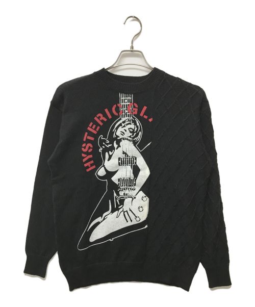 Hysteric Glamour（ヒステリックグラマー）Hysteric Glamour (ヒステリックグラマー) GUITAR GIRLプルオーバー ブラック サイズ:SIZE Sの古着・服飾アイテム