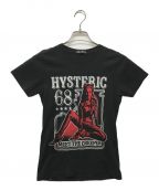 Hysteric Glamourヒステリックグラマー）の古着「ヒスガールプリントTシャツ」｜ブラック