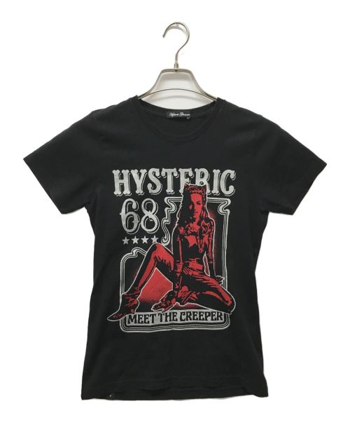 Hysteric Glamour（ヒステリックグラマー）Hysteric Glamour (ヒステリックグラマー) ヒスガールプリントTシャツ ブラック サイズ:SIZE Freeの古着・服飾アイテム