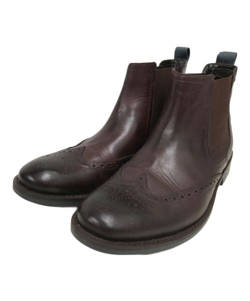 CLARKS（クラークス）CLARKS (クラークス) メダリオンサイドゴアブーツ ブラウン サイズ:SIZE UK8の古着・服飾アイテム