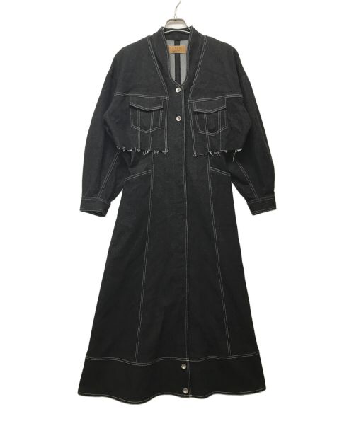 Ameri（アメリ）Ameri (アメリ) UND 3WAY DENIM DRESS ブラック サイズ:SIZE Mの古着・服飾アイテム