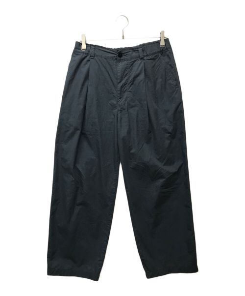 STILL BY HAND（スティルバイハンド）STILL BY HAND (スティルバイハンド) 1Tuck Semi-wide Cotton Pants ネイビー サイズ:46の古着・服飾アイテム