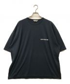 COOTIE PRODUCTIONSクーティープロダクツ）の古着「ロゴプリントTシャツ」｜ネイビー