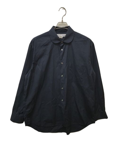 COMME des GARCONS SHIRT（コムデギャルソンシャツ）COMME des GARCONS SHIRT (コムデギャルソンシャツ) ラウンドカラーシャツ ネイビー サイズ:Mの古着・服飾アイテム