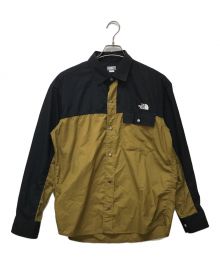 THE NORTH FACE（ザ ノース フェイス）の古着「ロングスリーブヌプシシャツ」｜ブラック×イエロー