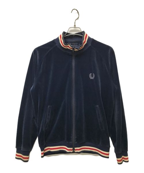 FRED PERRY（フレッドペリー）FRED PERRY (フレッドペリー) ベロアトラックジャケット ネイビー サイズ:SIZE Lの古着・服飾アイテム