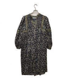 ISABEL MARANT ETOILE（イザベルマランエトワール）の古着「VIRGINIEL コットン フラワープリントワンピース」｜ネイビー