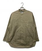 MAISON SPECIALメゾンスペシャル）の古着「Prime-Over Band Collar Shirt」｜ベージュ