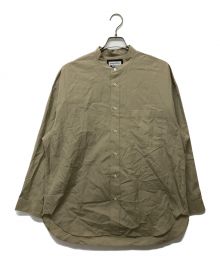 MAISON SPECIAL（メゾンスペシャル）の古着「Prime-Over Band Collar Shirt」｜ベージュ