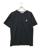 maison kitsuneメゾンキツネ）の古着「フォックスヘッド パッチ クラシック Tシャツ」｜ブラック