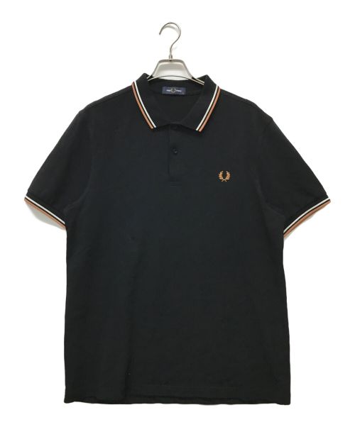 FRED PERRY（フレッドペリー）FRED PERRY (フレッドペリー) ストリームラインフィット ポロシャツ ブラック サイズ:XLの古着・服飾アイテム