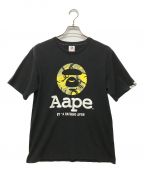 A BATHING APEアベイシングエイプ）の古着「カモ ロゴ Tシャツ」｜ブラック