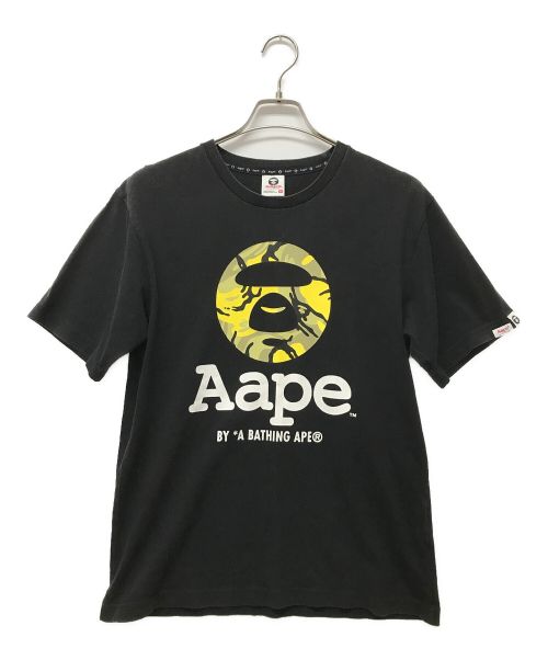 A BATHING APE（アベイシングエイプ）A BATHING APE (アベイシングエイプ) カモ ロゴ Tシャツ ブラック サイズ:SIZE Mの古着・服飾アイテム