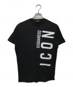 DSQUARED2ディースクエアード）の古着「ICONプリントTシャツ」｜ブラック