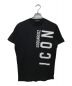 DSQUARED2（ディースクエアード）の古着「ICONプリントTシャツ」｜ブラック