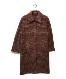 missoni（ミッソーニ）の古着「ウールステンカラーコート」｜ブラウン