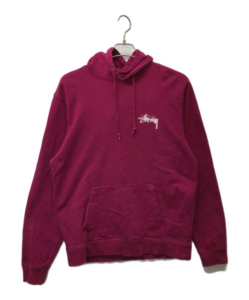 stussy（ステューシー）stussy (ステューシー) スクリーンプリントプルオーバー ピンク サイズ: Mの古着・服飾アイテム