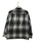 WACKO MARIA (ワコマリア) OMBRE CHECK OPEN COLLAR SHIRT L/S ブラック サイズ:SIZE M：30000円